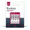 Uniross max power alkáli mikro elem AAA (LR03) (1,5V) B4