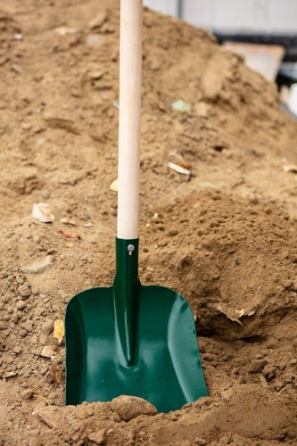 Verto lapát, egyenes, fa nyél