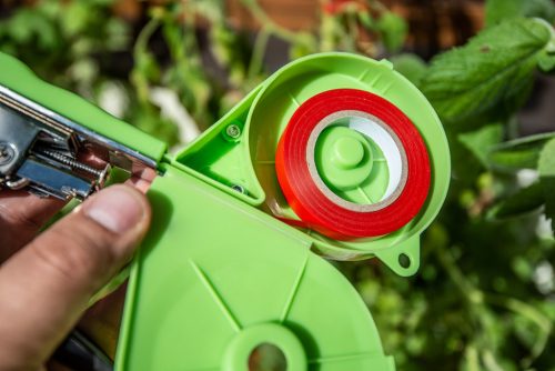 Verto kézi növénykötöző, 25m szalag + 200 db kapocs