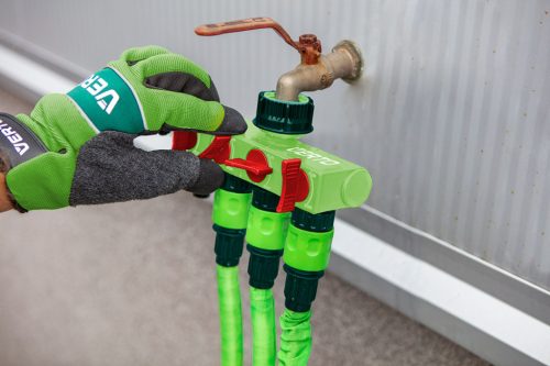 Verto 4 utas vízelosztó, csapcsatlakozó, zárható