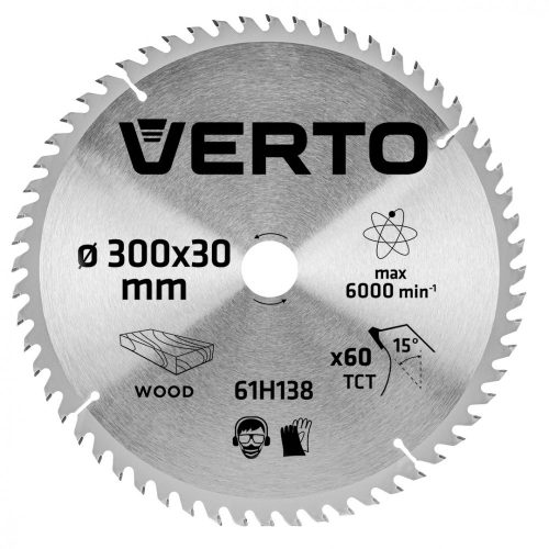 Verto körfűrészlap 300x30 mm, Z60