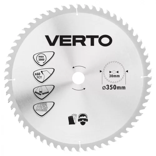 Verto körfűrészlap 350x30 mm, Z60