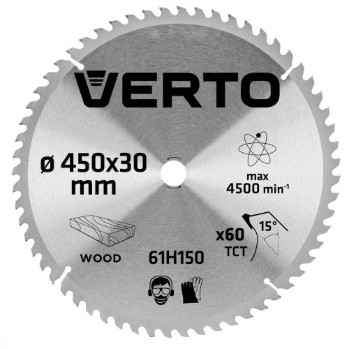 Verto körfűrészlap 450x30 mm, Z61
