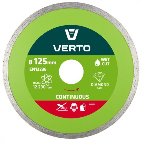 Verto gyémánt vágókorong 125 mm vizes