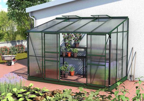 Üvegház 4 mm zöld színű Ida 6500 PC