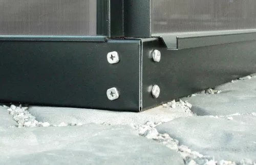 Üvegház 4 mm Uranus PC 8300 fekete