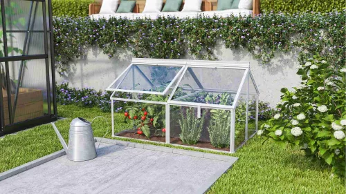 Melegágy átlátszó üveg 3 mm GAIA JUMBO ezüst