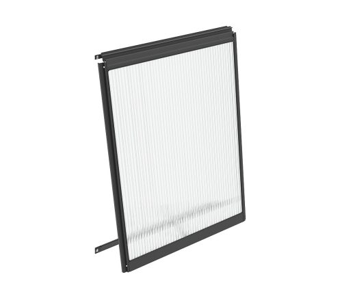Fali szellőző ablak fekete 6 mm V típus (40000608) PC