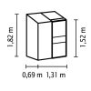 Üvegház 4 mm zöld színű Ida 900 PC