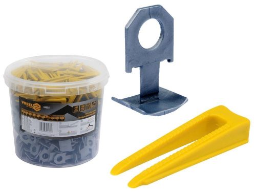 Vorel csempeszintező készlet 300 talpelem 100 ék 1,5 mm