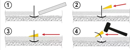 Vorel csempeszintező készlet 300 talpelem 100 ék 1,5 mm