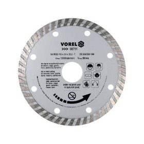 Vorel gyémántvágó korong 115 mm, turbo