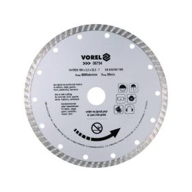 Vorel Gyémántvágó korong 180 mm, turbo