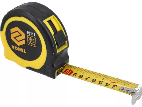 Vorel mérőszalag ütközővel 10 m x 25 mm