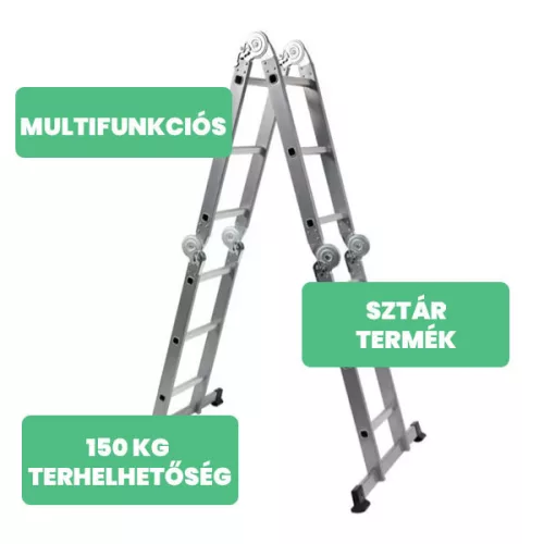 Vorel létra összecsukható multifunkciós 3,4 m