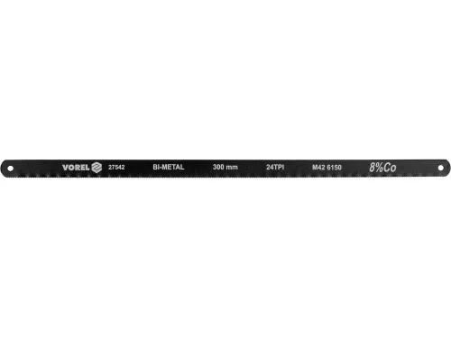 Vorel fém fűrészlap 300 mm 24 TPI 2 db CrV+Co8%