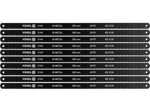 Vorel fém fűrészlap 300 mm 24 TPI 10 db CrV