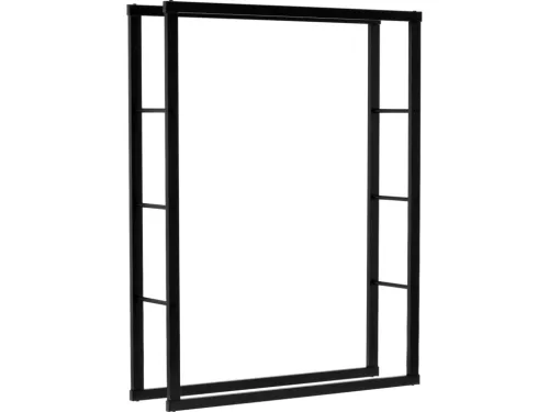 Vorel acél kandallótűzifa-állvány 100×25×100 cm