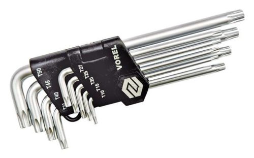 Vorel Torx készlet 9 részes T10-T50 CrV