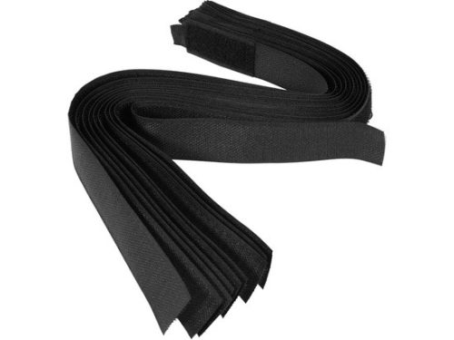 Vorel tépőzár szalag fekete 450 mm 10 db