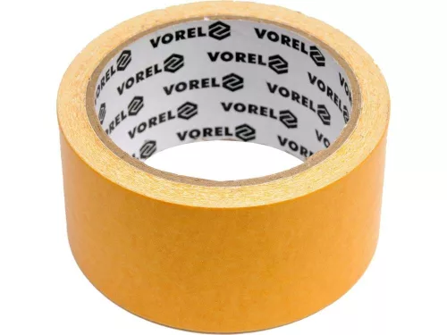 Vorel kétoldalú ragasztószalag sárga 50 mm x 25 m