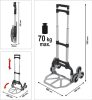 Vorel Lépcsőjáró molnárkocsi összecsukható 70 kg 1000 mm