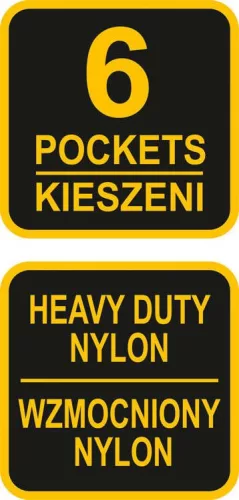 Vorel szerszámöv 6 zseb 2 kalapácstartó