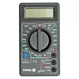 Vorel digitális multiméter 0-500V, 0-50A, 0-2 MOhm