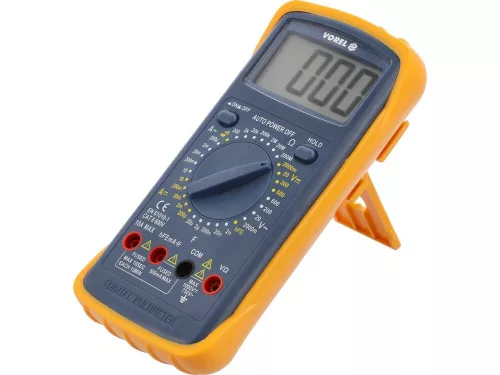Vorel digitális multiméter 0-600V, 0-10A, 0-200 MOhm, 0-20 microF, 0-20 kHz