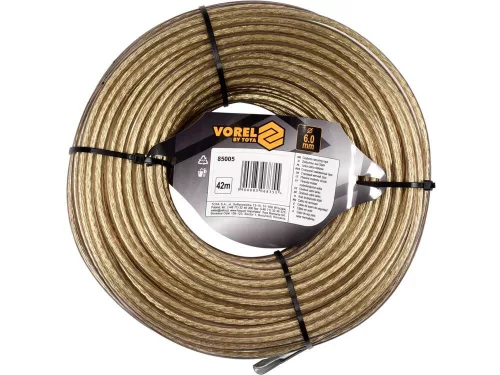Vorel ponyva rögzítő acélkötél 6 mm 42 m