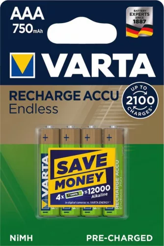 Varta akkumulátor AAA endless energy Ni-Mh 750mAh B4