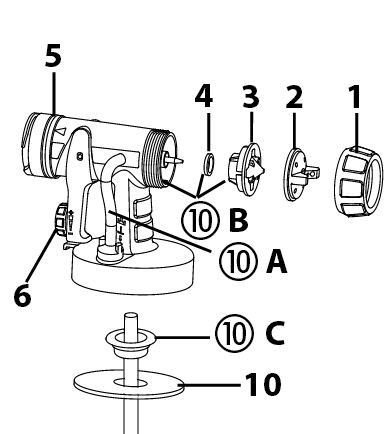 Wagner fúvókatömítés Standard HVLP