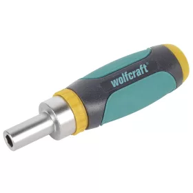 Wolfcraft csavarhúzó racsnis, mini, 5 bittel