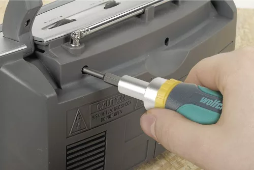 Wolfcraft csavarhúzó racsnis, mini, 5 bittel