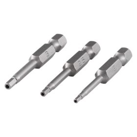 Wolfcraft 3db csavarozó bit Safety 50mm HexaTamper HO4.0,5.0,6.0