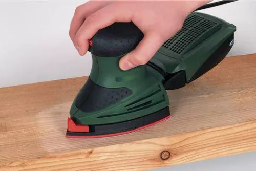 Wolfcraft tépőzáras deltacsiszolólap korund K120 perforált, 2 részes 10db