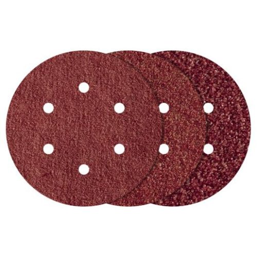 Wolfcraft tépőzáras csiszolókorong 6 lyukú korund K60,120,240 Ø150mm 12db