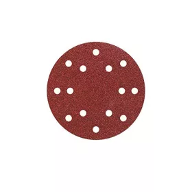 Wolfcraft tépőzáras csiszolókorong 14 lyukú korund K80 150mm 5db