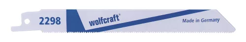 Wolfcraft szablyafűrészlap 2db HSS 1-3mm 152/131mm d=1.4mm