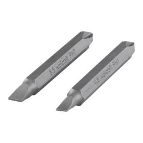 Wolfcraft dupla csavarozó bit 60mm, PH1/SL4.5 PZ2/SL5.5 2db