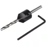 Wolfcraft előfúró süllyesztővel 3.5-5mm 45°