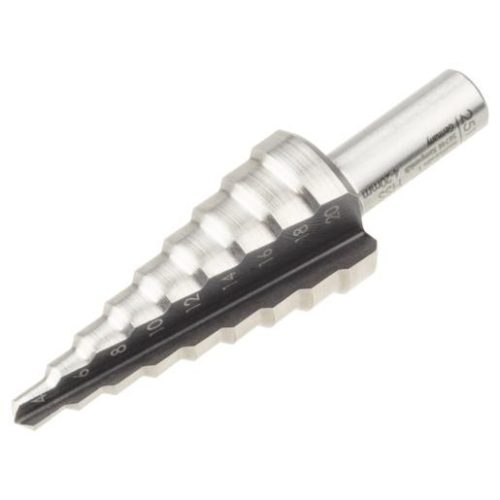 Wolfcraft lépcsős lemezfúró HSS, 3 vágóél S=8mm Ø4-20mm