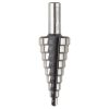 Wolfcraft lépcsős lemezfúró HSS, 3 vágóél S=8mm Ø4-20mm