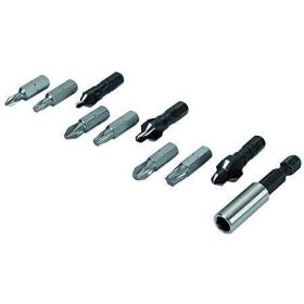 Wolfcraft csavarozókészlet (mágneses bitbefogó, süllyesztőfúrók WS 8,10,12, csavarozó bitek PZ1,2,3 T15,20,30)