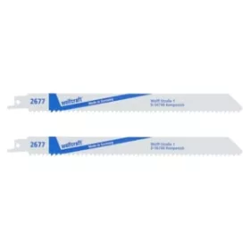 Wolfcraft szablyafűrészlap BiM 210/230mm d=4.2mm 2db