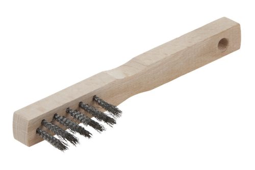 Wolfcraft Kézi drótkefe, acélszálas, háromsoros, 200mm