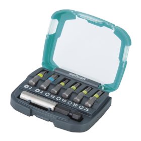 Wolfcraft bit-Box csavarozó bit készlet Solid, 7 részes: mágneses bittartó, PH2, PZ2, T 10/15/20/25