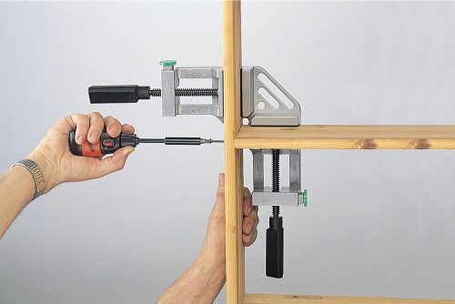 Wolfcraft 90°-os sarokrögzítő, csavaros