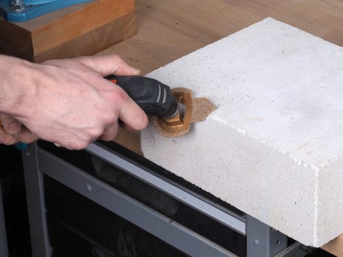 Wolfcraft 2 az 1-ben vágótárcsa és csiszolótalp HM ?65x88mm rezgőkéses gépekhez (ragasztómaradvány, fuga)