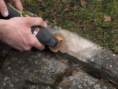 Wolfcraft 2 az 1-ben vágótárcsa és csiszolótalp HM ?65x88mm rezgőkéses gépekhez (ragasztómaradvány, fuga)